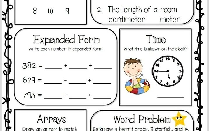 Math Word Problems Worksheet For 2nd Grade