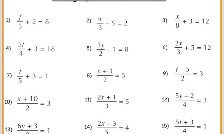 Math Word Problems Worksheets 10th Grade