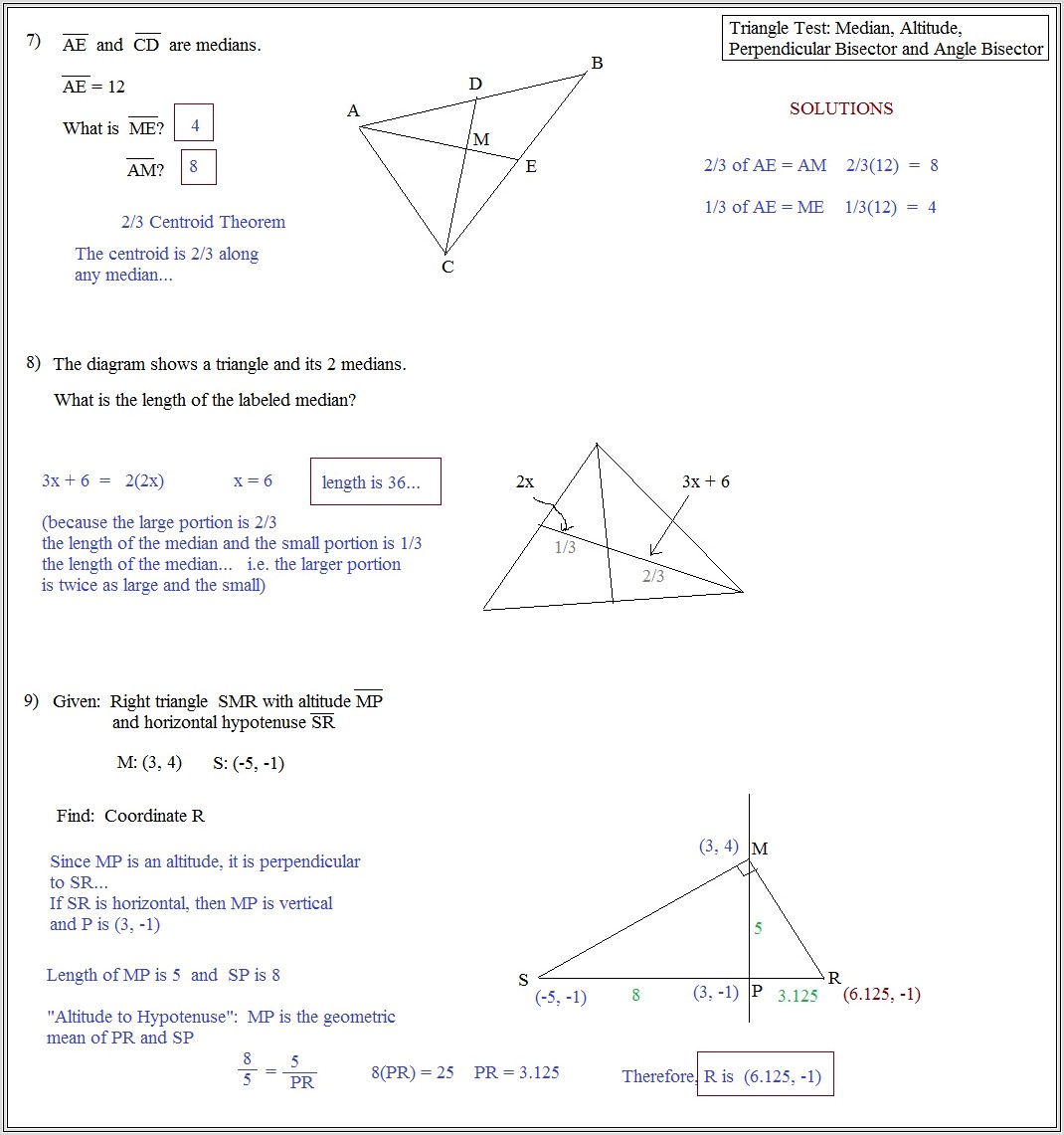 Math Worksheet And Answer Key