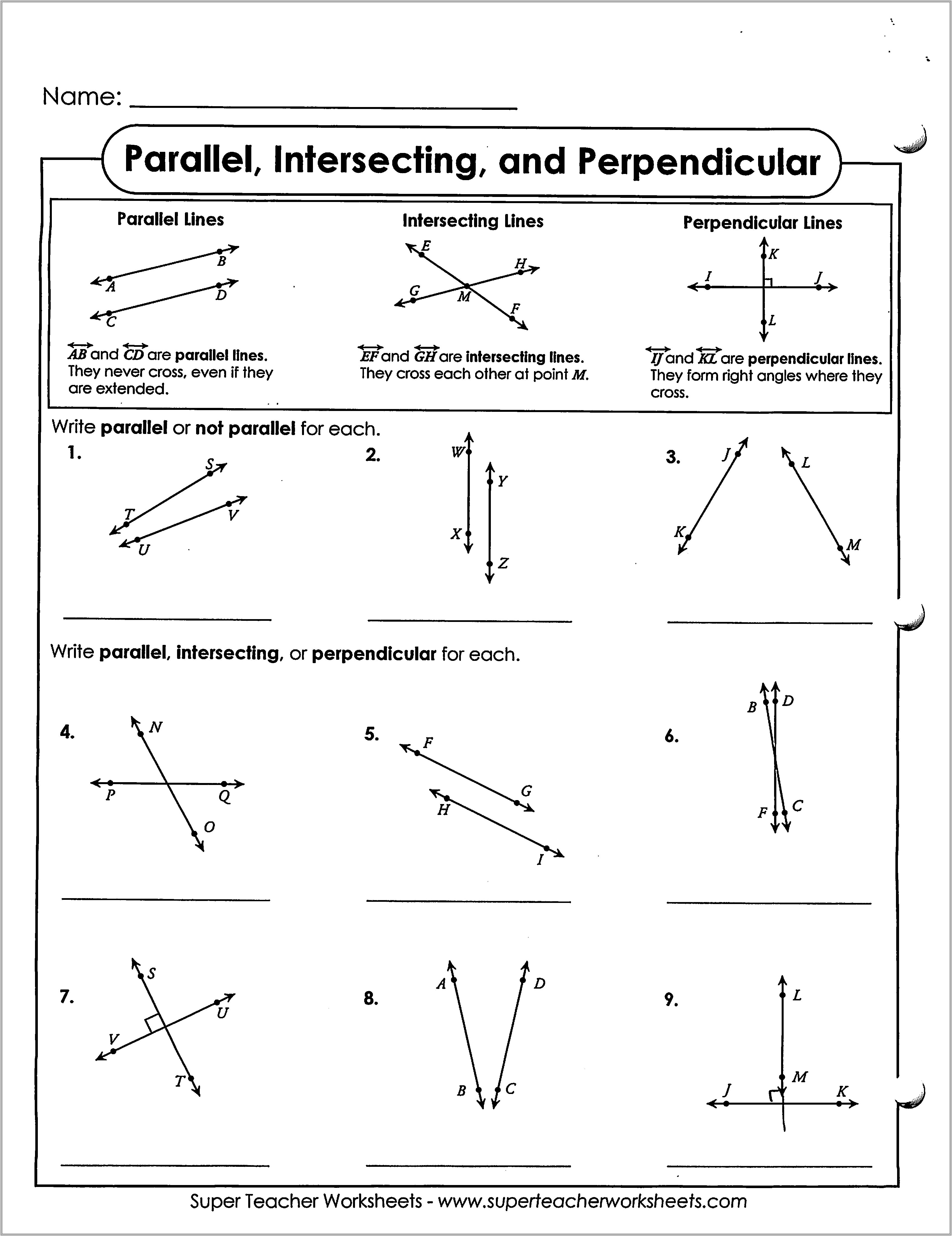 Math Worksheet And Answers