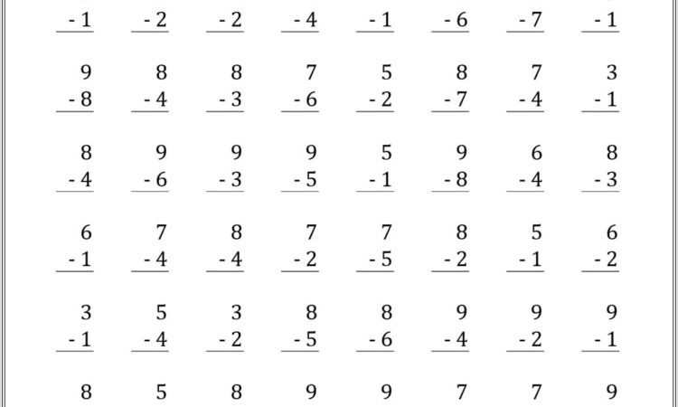 Math Worksheet For 2nd Grade