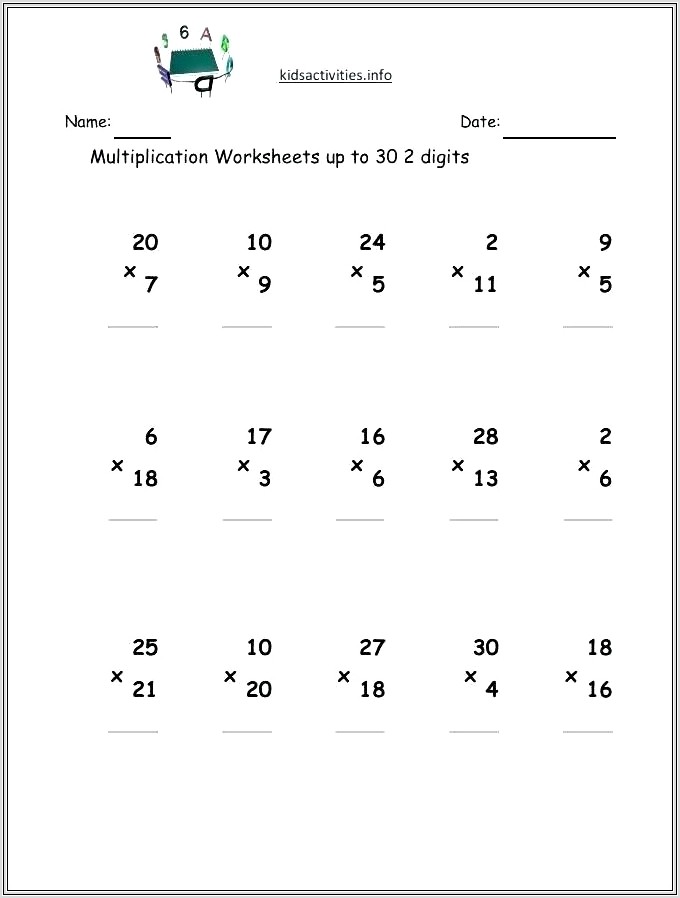 Math Worksheet For Grade 10