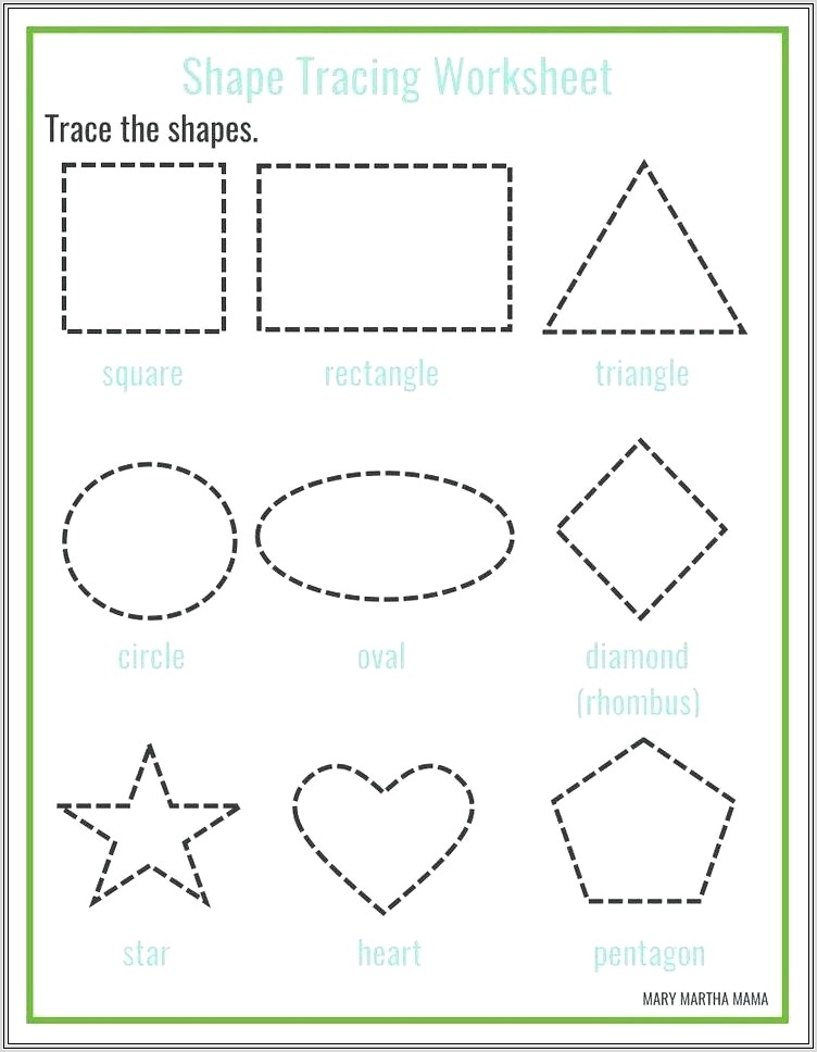 Math Worksheet For Grade 2 Shapes