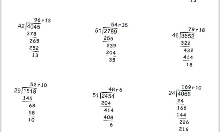 Math Worksheet For Grade 2 Subtraction