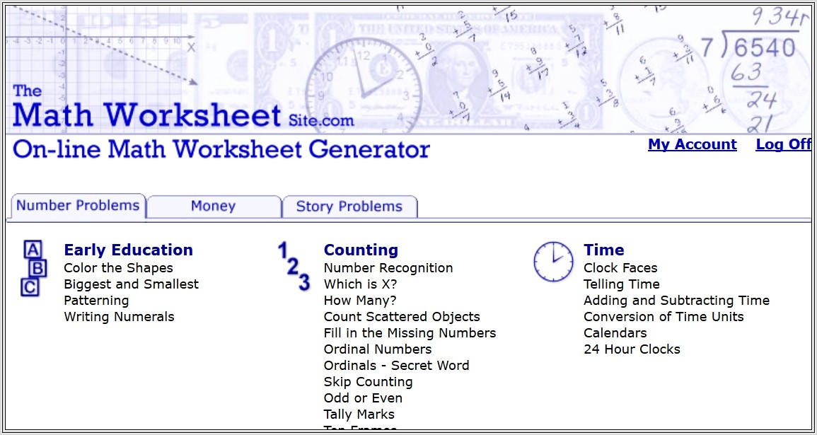Math Worksheet Generator With Pictures
