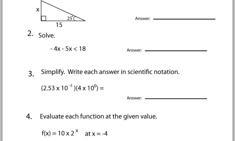 Math Worksheet Grade Two