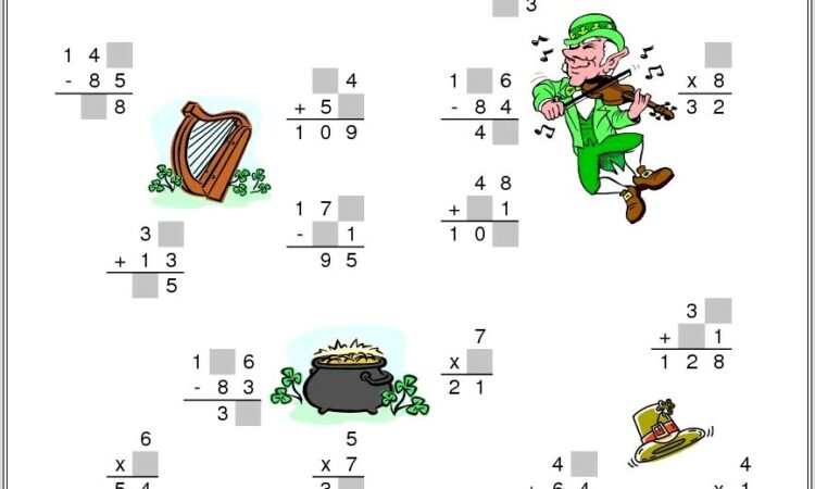 Math Worksheet Mixed Operations