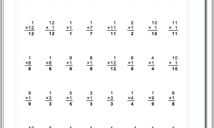 Math Worksheet Negative Exponents