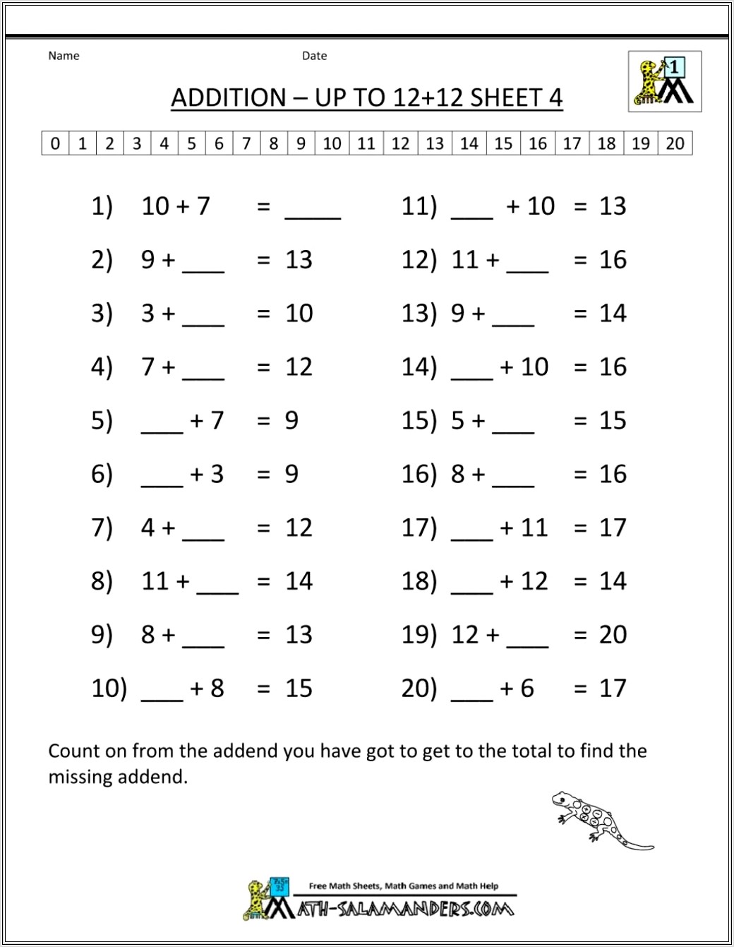 Math Worksheets 6th Grade Common Core