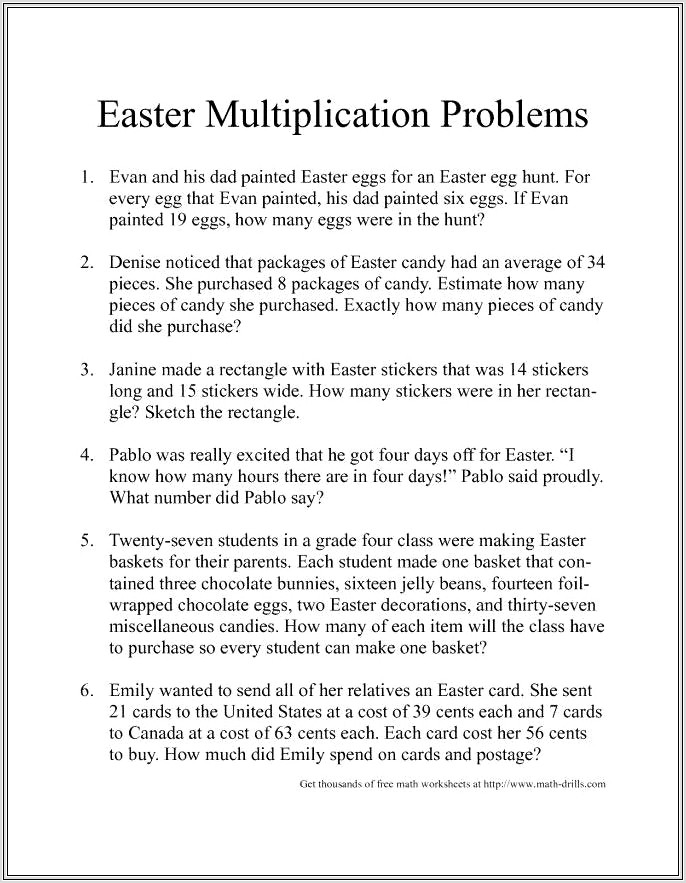 Math Worksheets 8th Grade Word Problems
