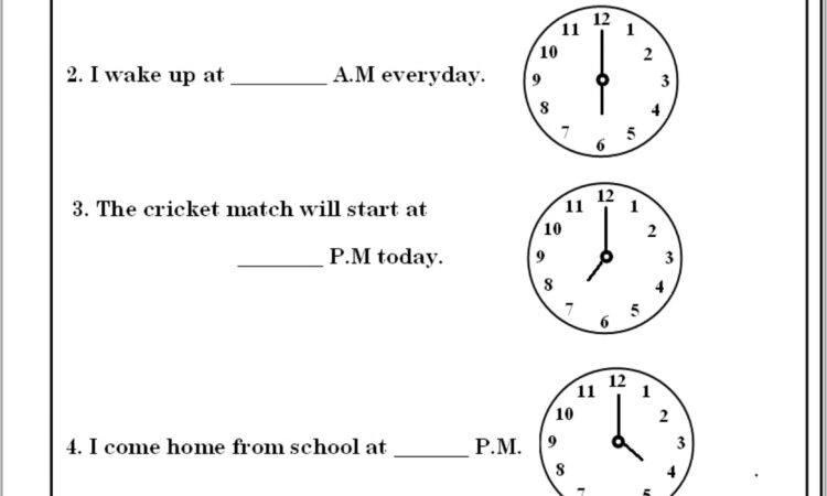 Math Worksheets About Time Telling