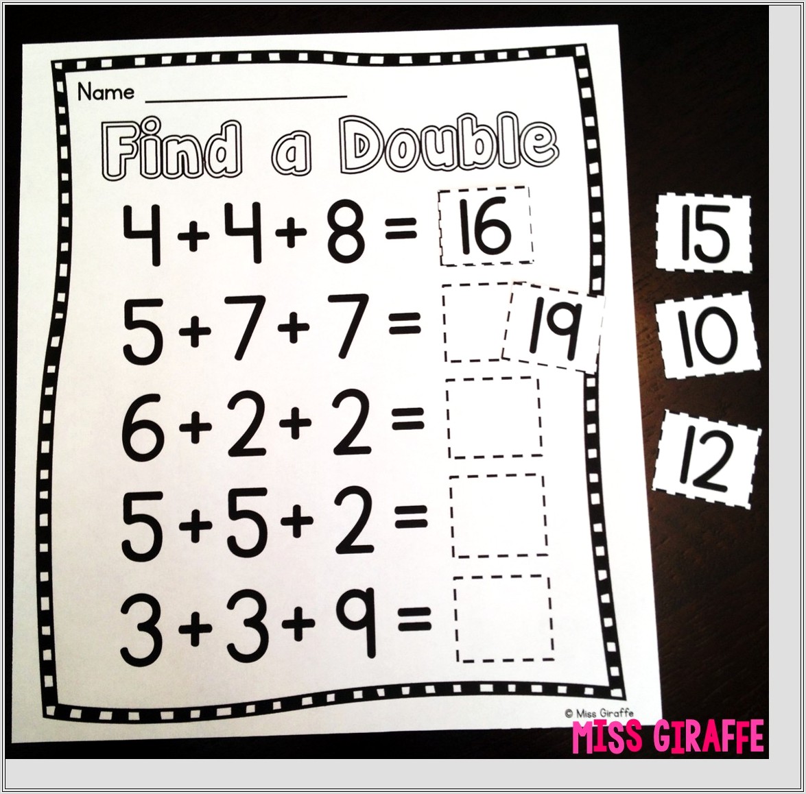 Math Worksheets Addition 3 Numbers