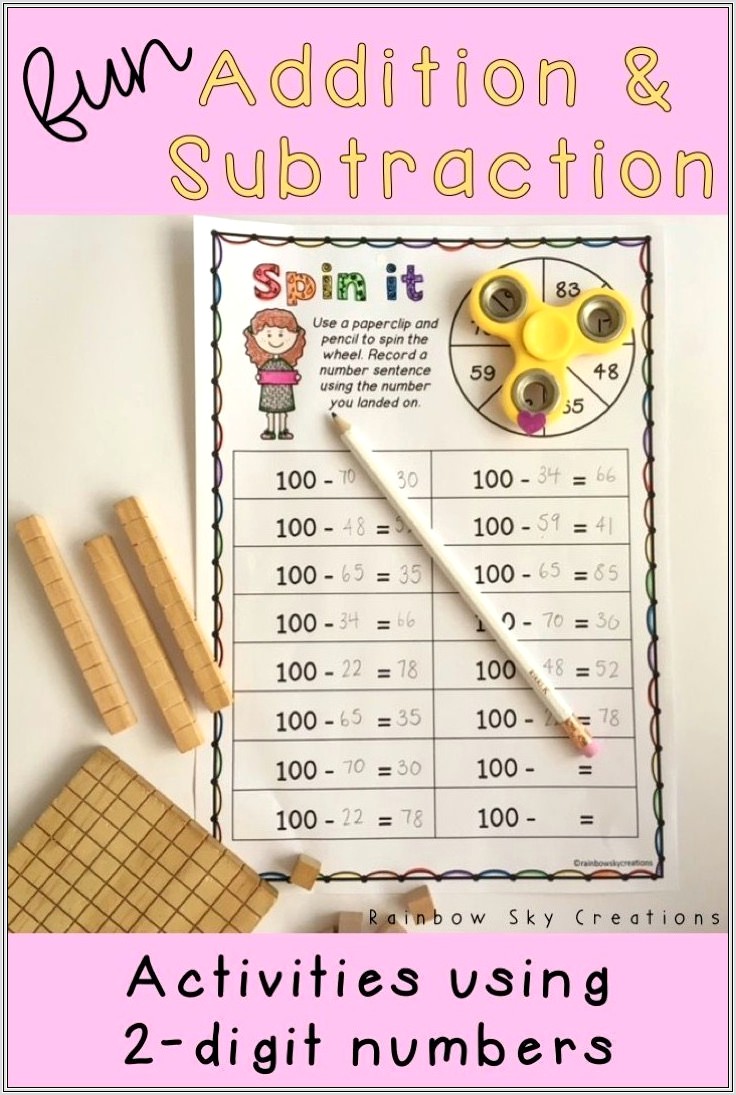 Math Worksheets Addition And Subtraction Grade 2