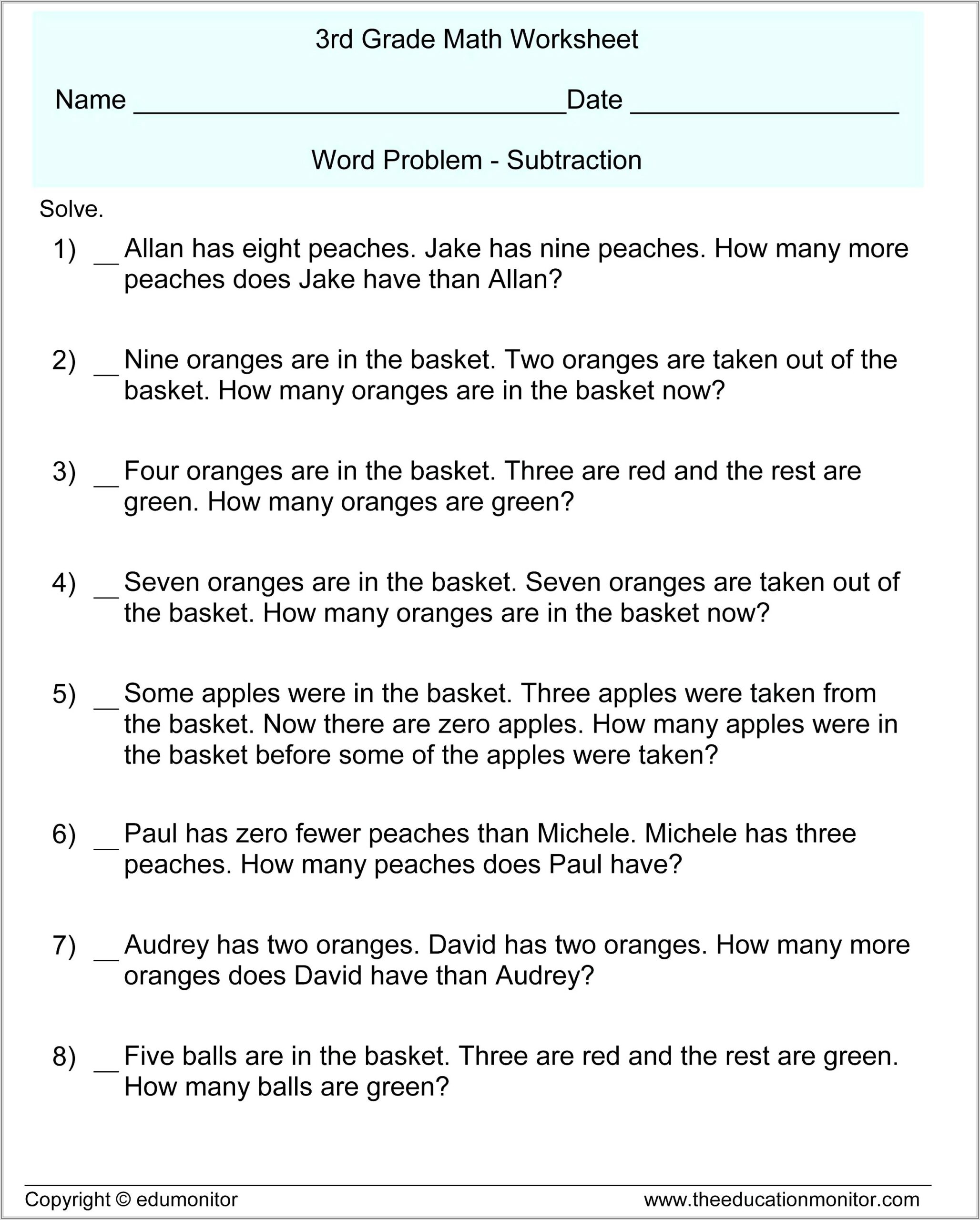 Math Worksheets Elapsed Time Word Problems