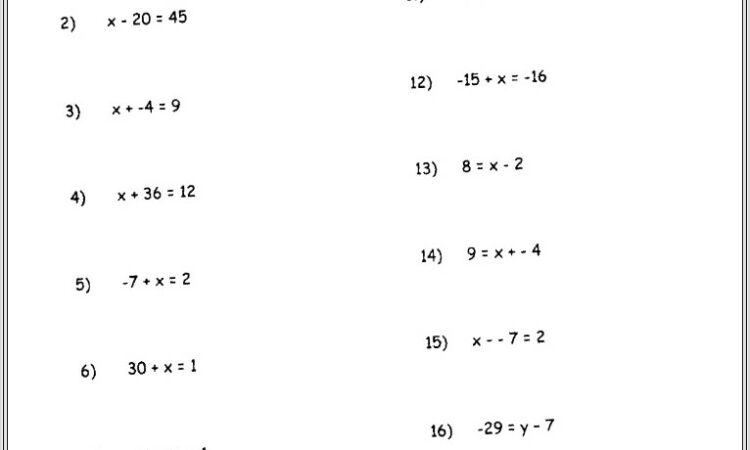 Math Worksheets For 5th Grade Exponents