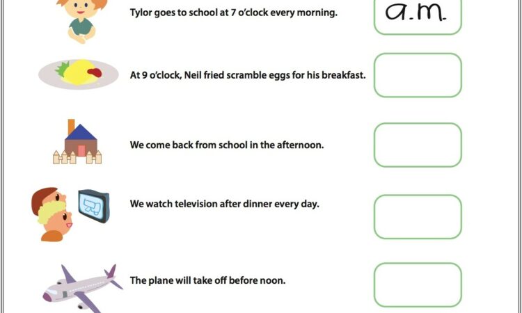 Math Worksheets Grade 1 Telling Time