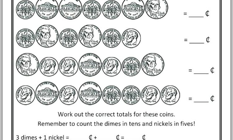 Math Worksheets Grade 2 Canadian Money