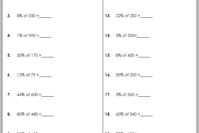 Math Worksheets Grade 7 Decimals