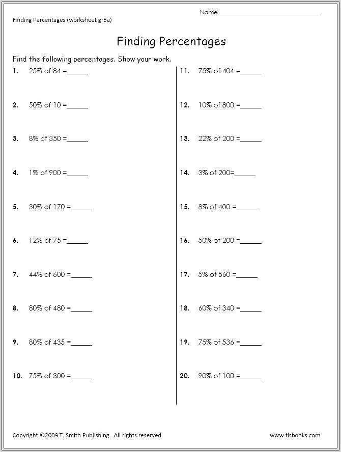 Math Worksheets Grade 7 Decimals