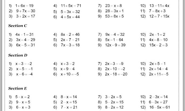 Math Worksheets Grade 7 Online