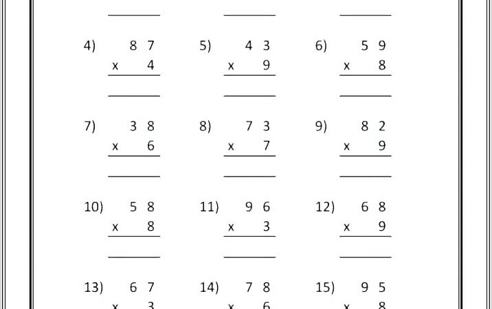 Math Worksheets Grade 7 Ontario