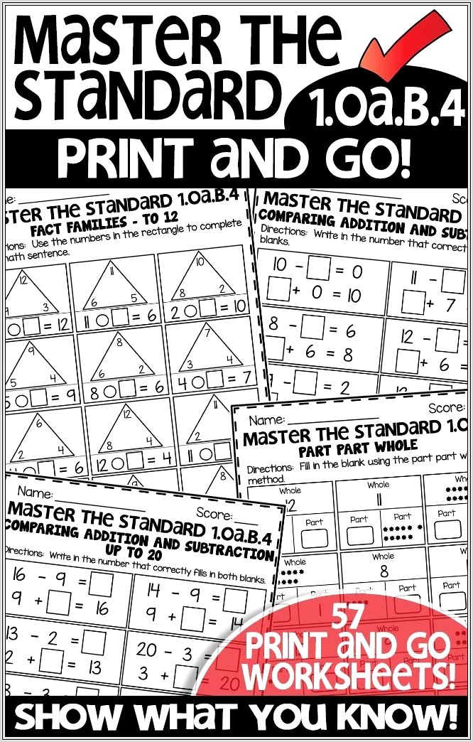 Math Worksheets In Grade 1