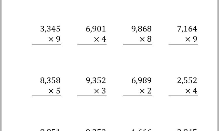 Math Worksheets Multiplication X3