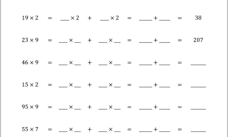 Math Worksheets Number Properties