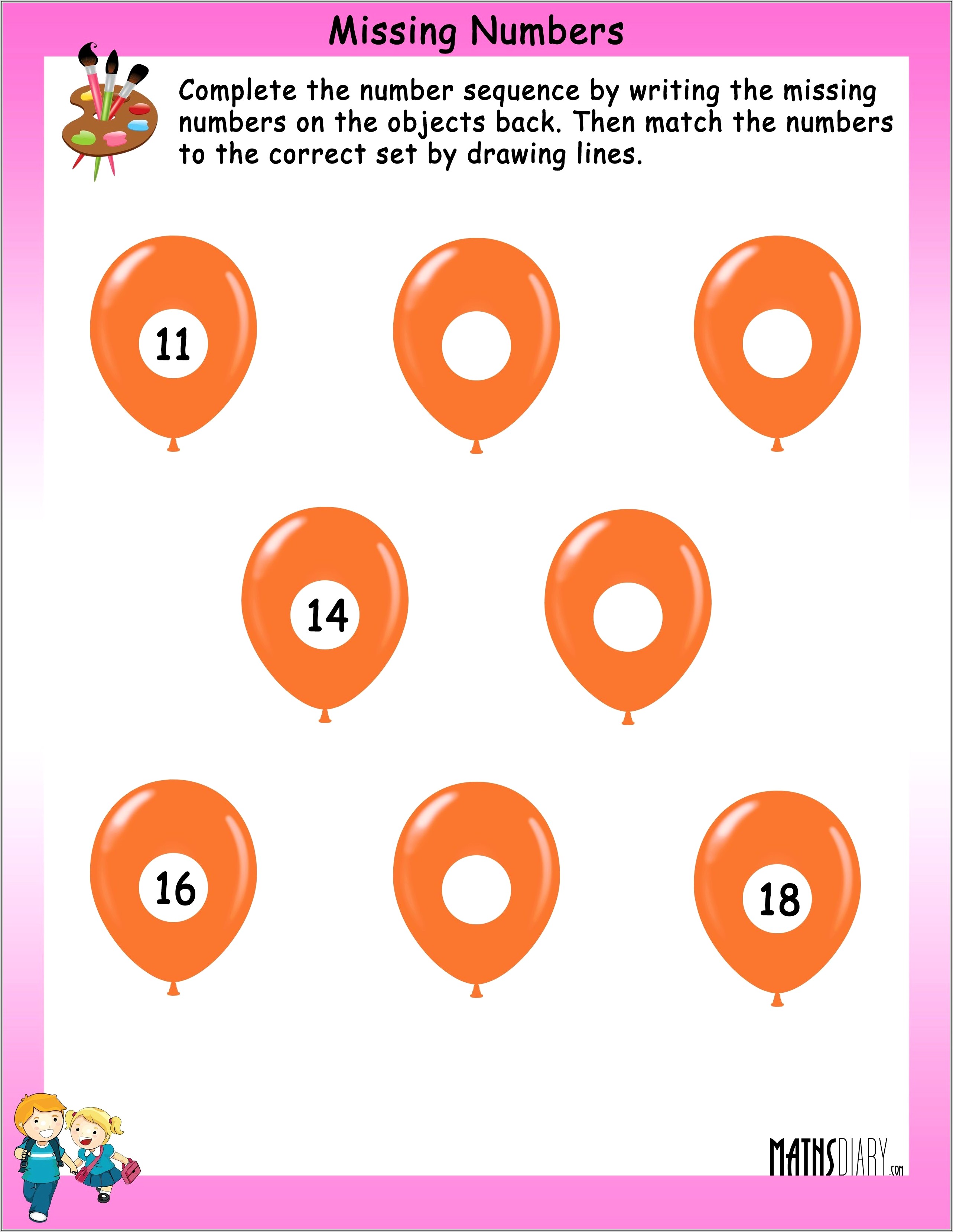 Math Worksheets Number Sequence