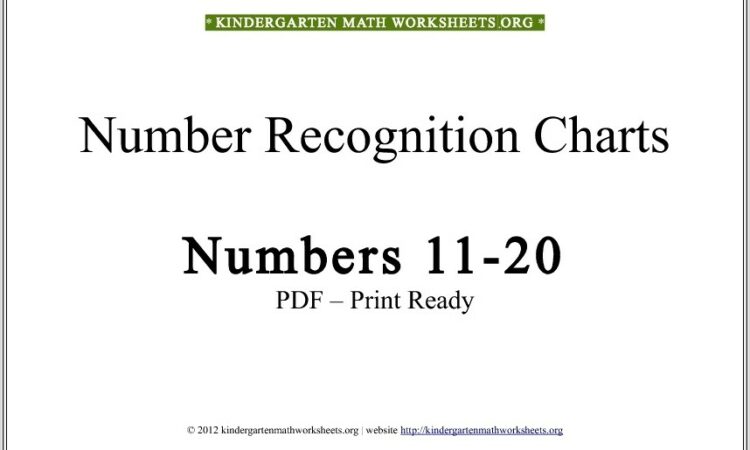 Math Worksheets Numbers 11 To 20