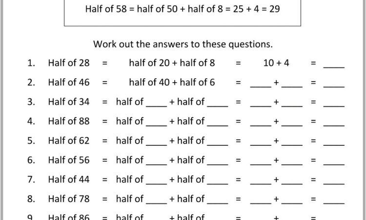 Math Worksheets Numbers To 100