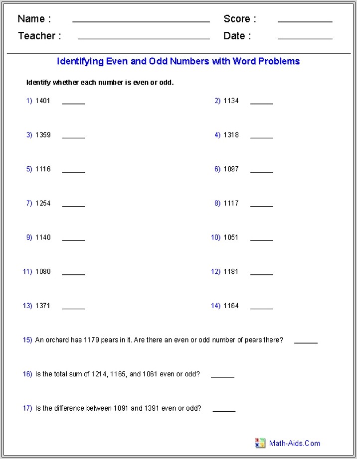 Math Worksheets Real Numbers