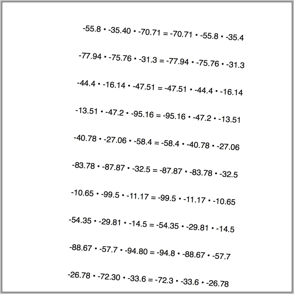 Math Worksheets Sets Of Numbers