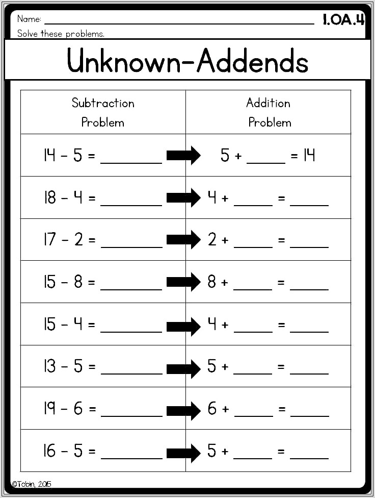 Math Worksheets Subtraction Grade 3