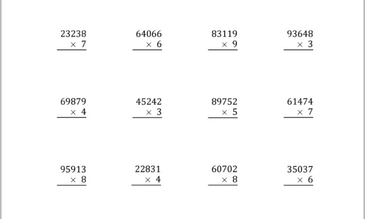 Math Worksheets Writing Large Numbers