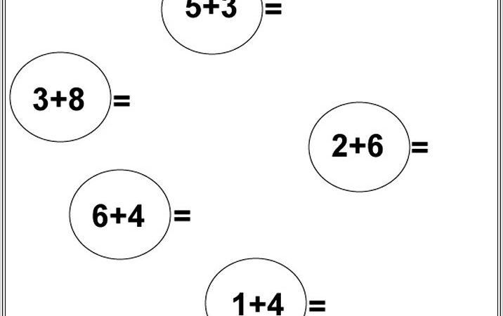 Maths Addition Worksheets For Year 1