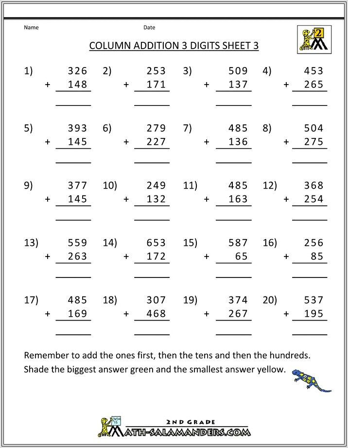 Maths Addition Worksheets Year 5