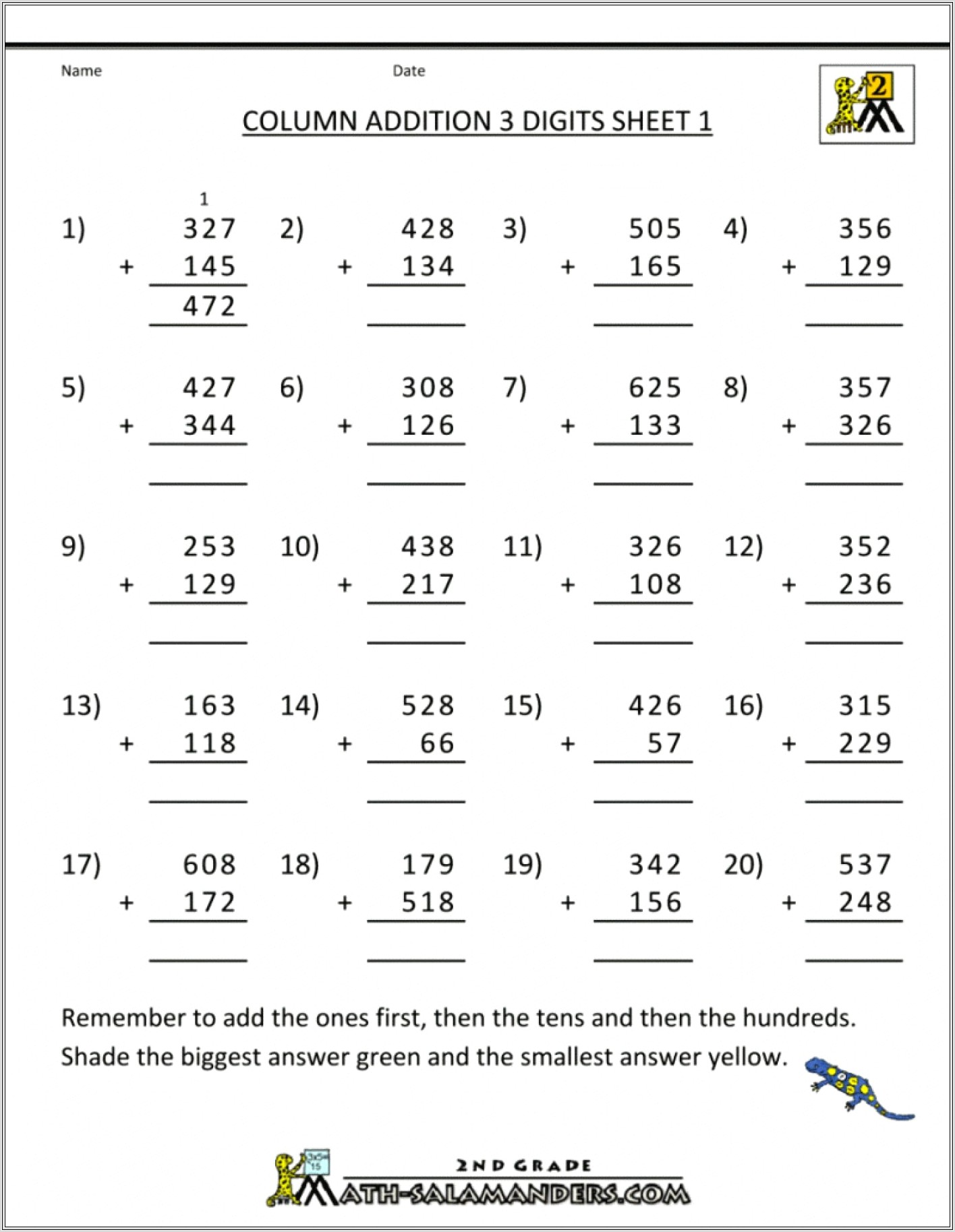 Maths Times Tables Worksheets Grade 3