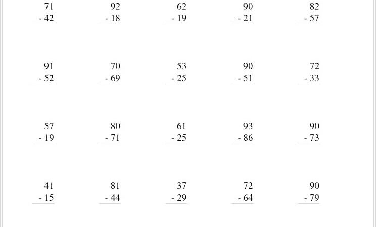 Maths Worksheets Addition To 100