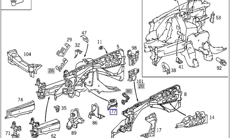 Mercedes W124 Front Suspension Diagram