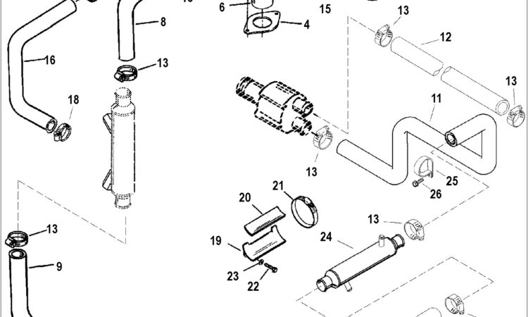 Mercruiser Raw Water Pump Hose Diagram