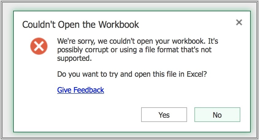 Microsoft Excel File Not Opening Directly
