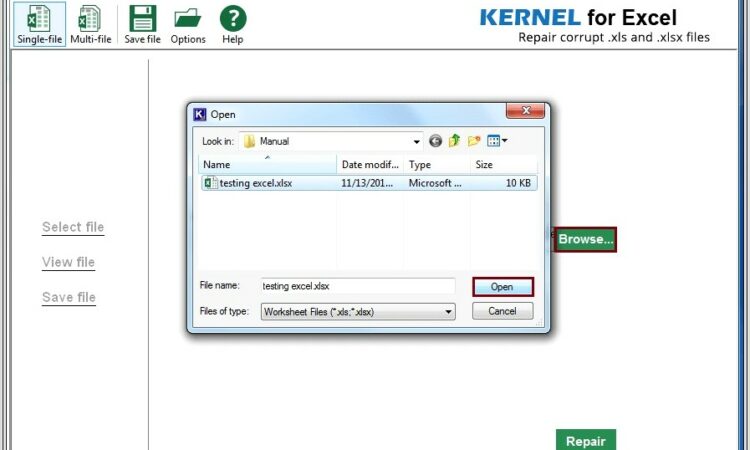 Microsoft Excel File Not Recognizable Format