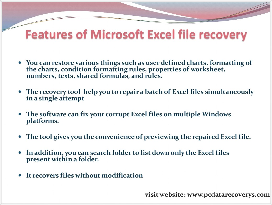 Microsoft Excel File Recovery