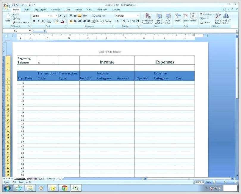 Microsoft Excel Job Sheet Template