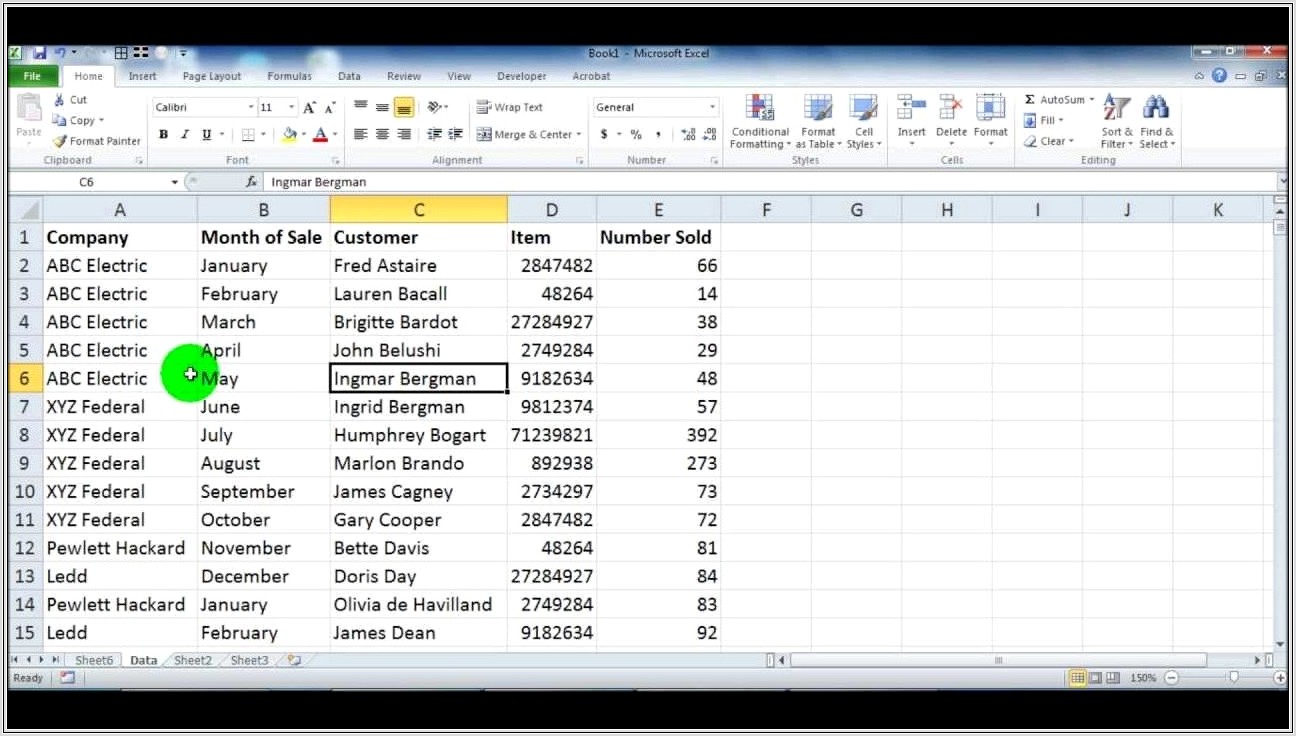 Microsoft Excel Pivot Table Tutorial 2010