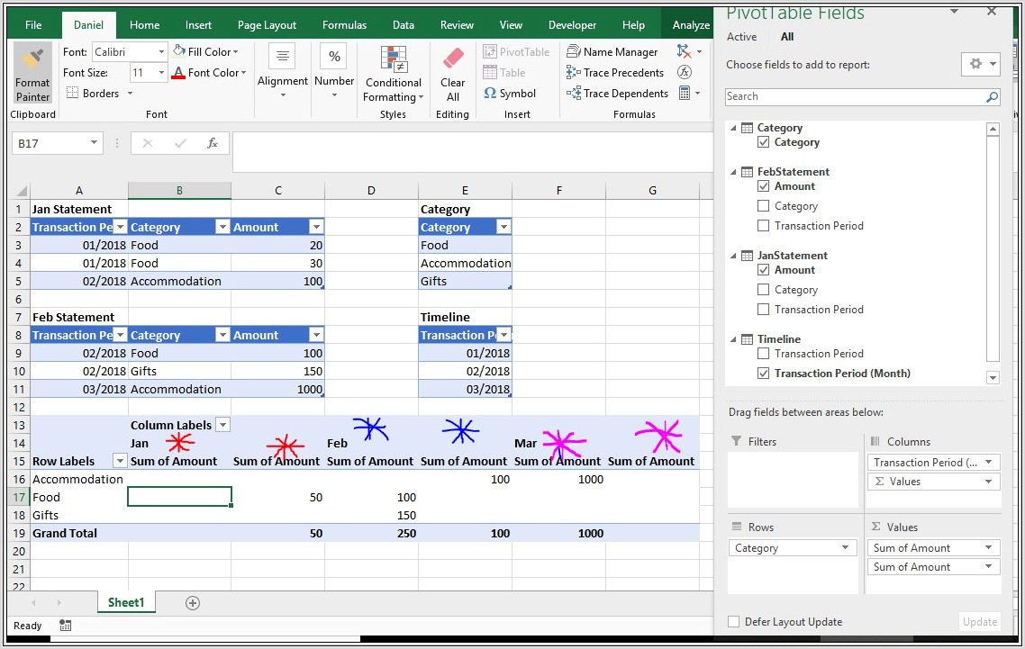 Microsoft Excel Pivot Table