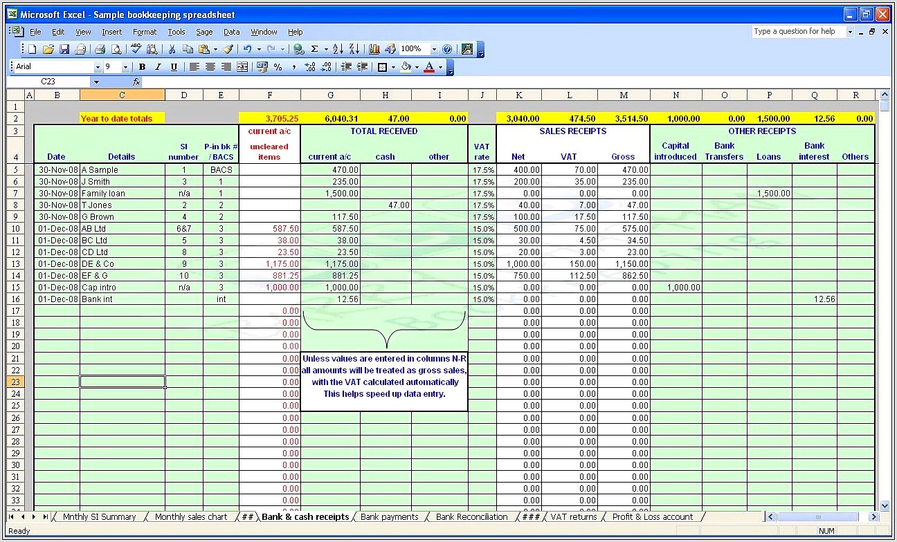 Microsoft Excel Spreadsheet Templates Small Business