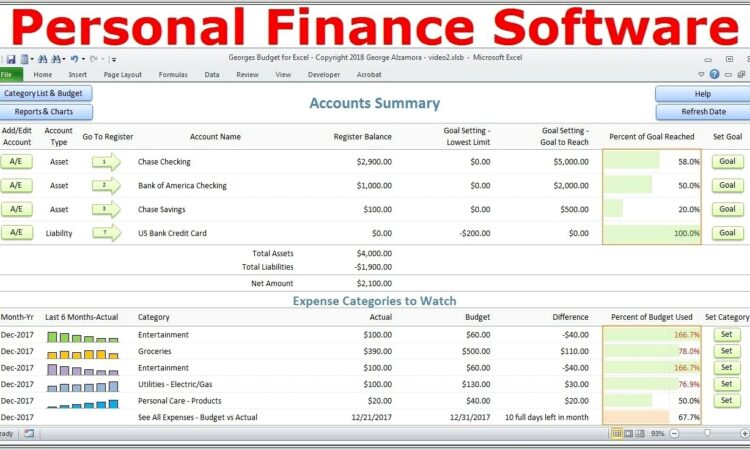 Microsoft Excel Templates For Personal Finance