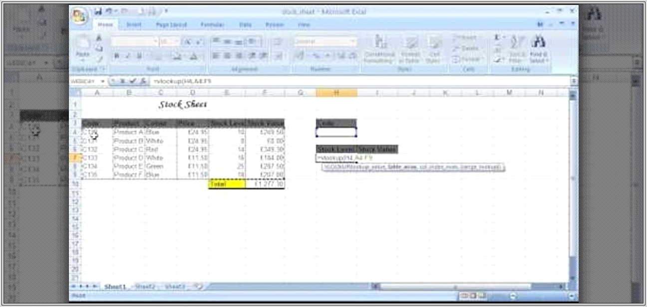 Microsoft Excel Worksheet 2007 Free Download